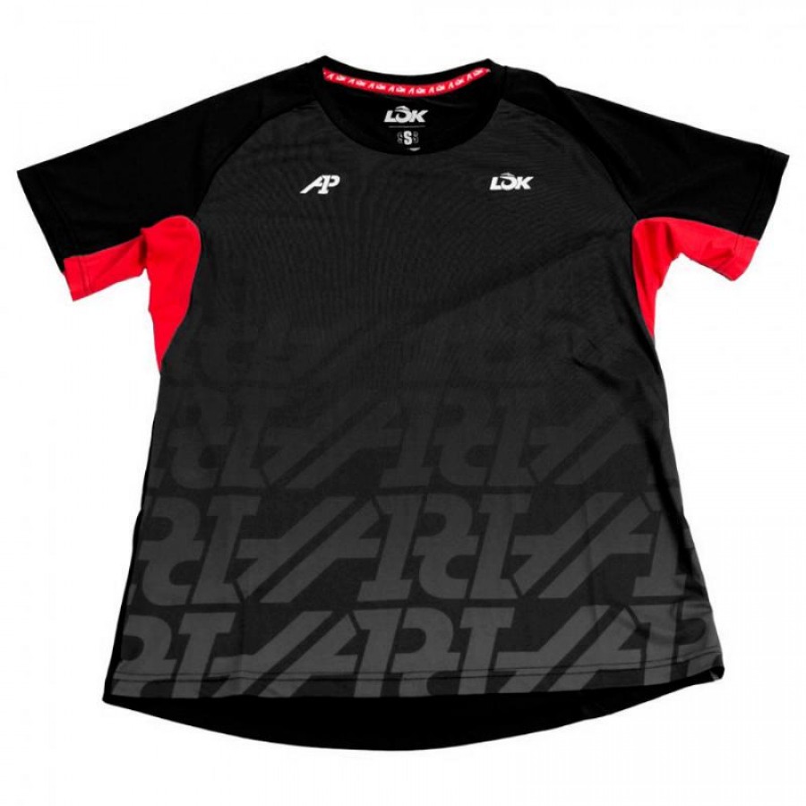 Camiseta Lok A1 Padel Stanish Negro Mujer