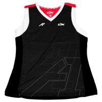 Camiseta Lok A1 Padel Wasatch Negro Mujer