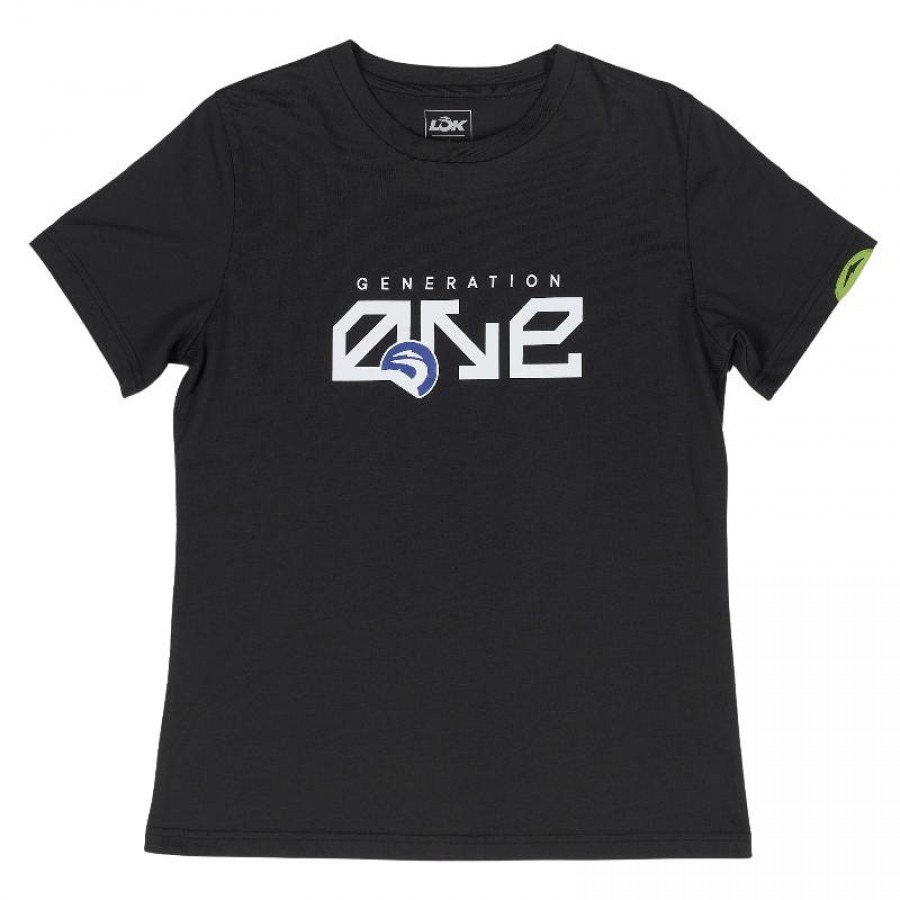 Camiseta Lok Gen One Negro Mujer
