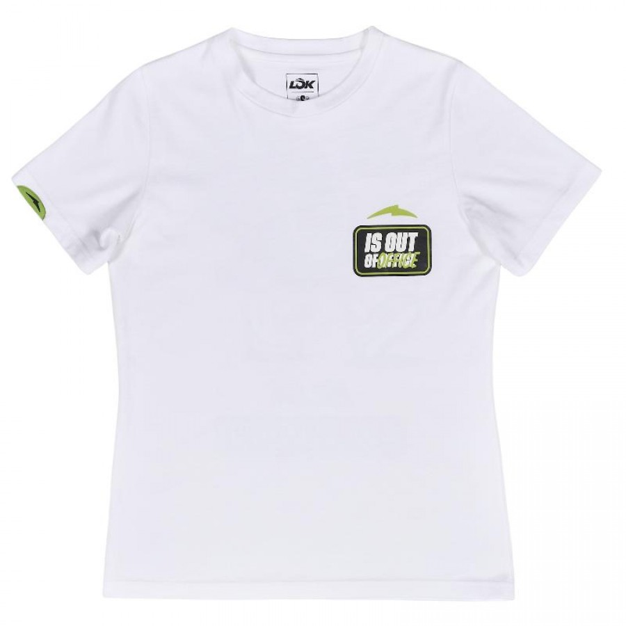 Camiseta Lok Out Of Office Blanco Mujer