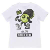 Camiseta Lok Out Of Office Blanco Mujer