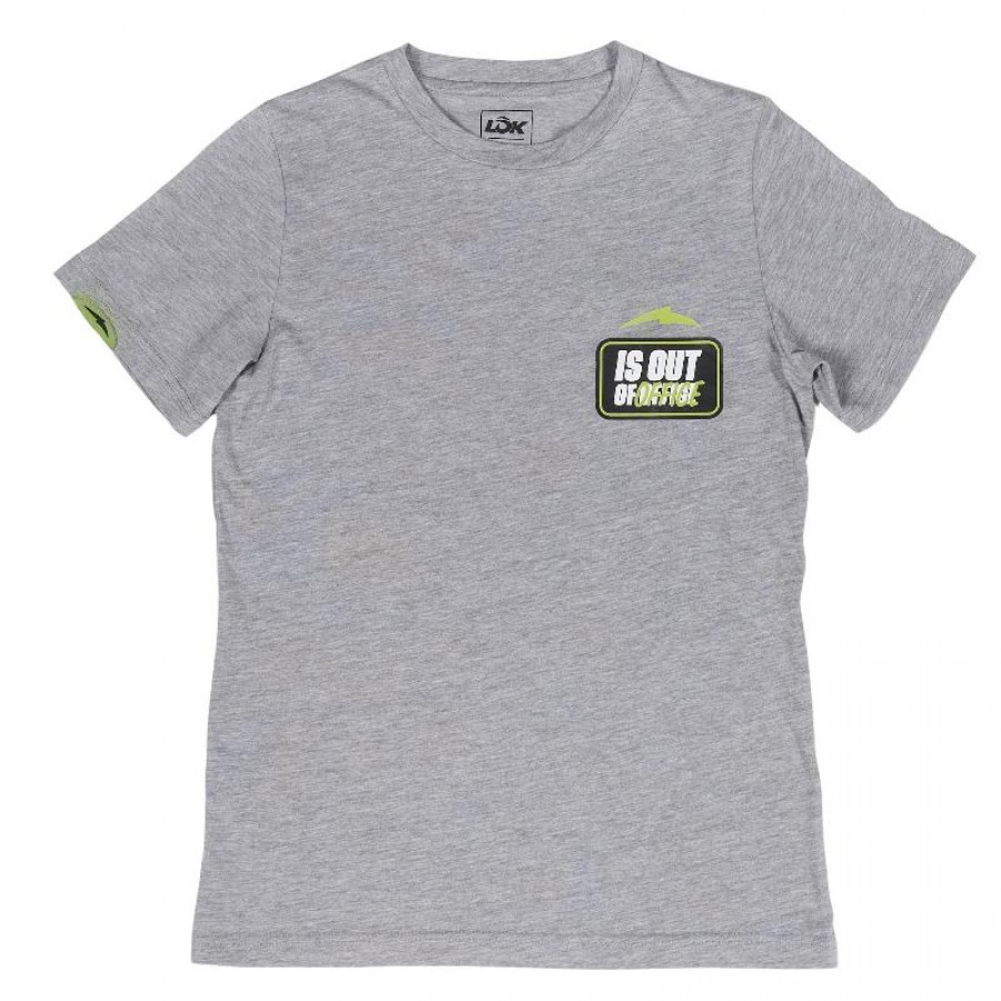 Camiseta Lok Out Of Office Gris Mujer
