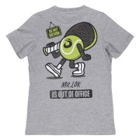 Camiseta Lok Out Of Office Gris Mujer