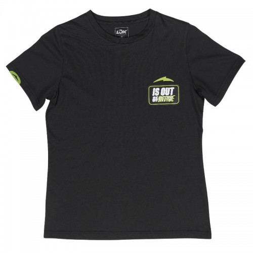 Camiseta Lok Out Of Office Negro Mujer