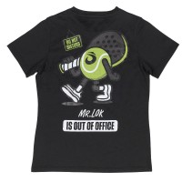Camiseta Lok Out Of Office Negro Mujer