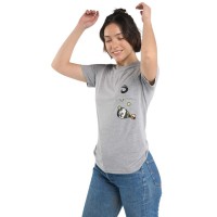 Camiseta Lok The Juggler Gris Mujer