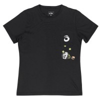Camiseta Lok The Juggler Negro Mujer