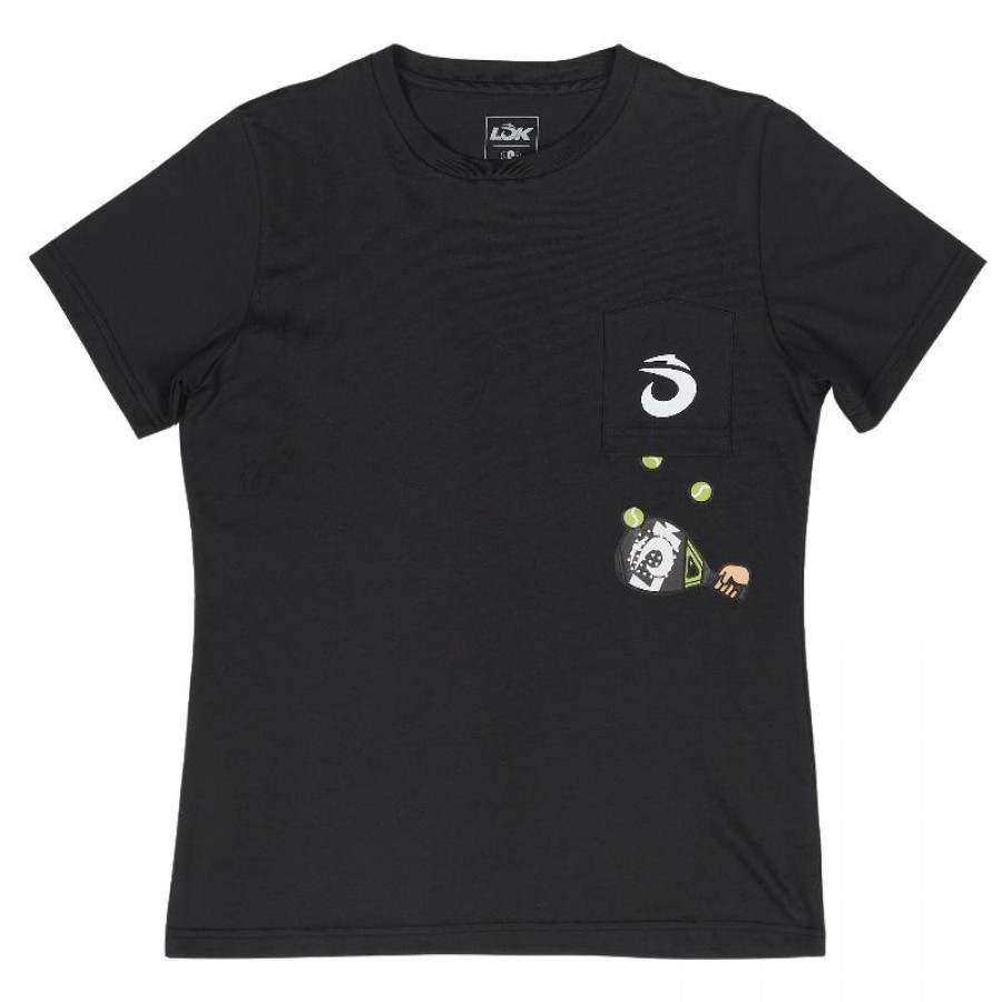 Camiseta Lok The Juggler Negro Mujer
