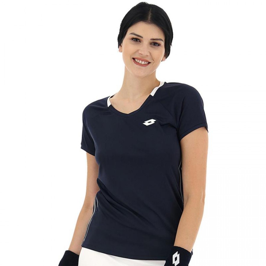 Lotto Squadra II Navy Blue White Women''s T-Shirt