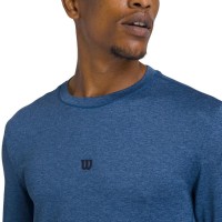Camiseta Manga Larga Wilson Everyday Performance Azul Court