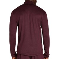 Wilson Everyday Performance T-shirt à manches longues demi-fermeture Rouge foncé