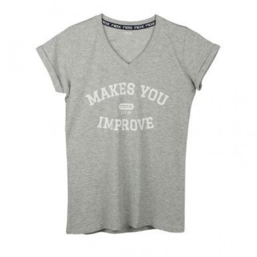 Camiseta Nox Mujer Basic Gris Vigore