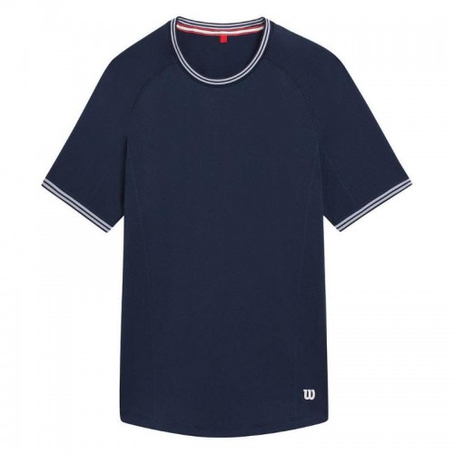 Camiseta Wilson Court Performance Crew Azul Marino