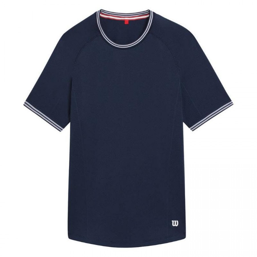 Camiseta Wilson Court Performance Crew Azul Marino