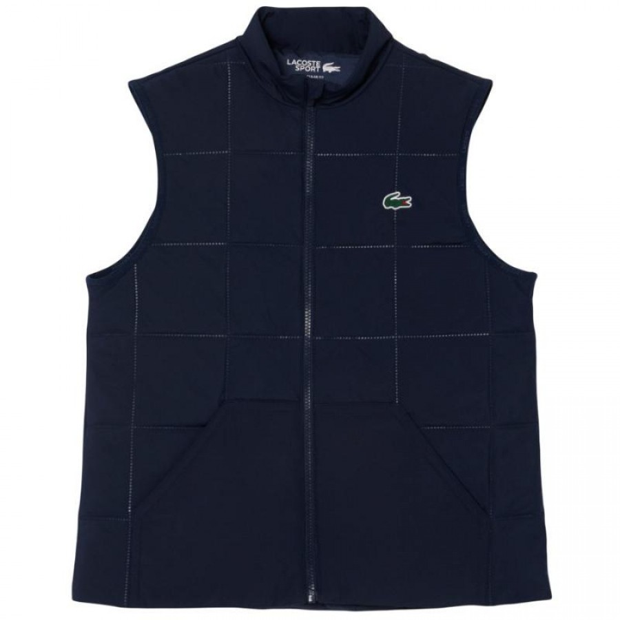 Chaleco Lacoste Regular Fit Azul Marino Mujer