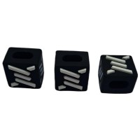 Cierre de Cordon Constrictor Negro 3 Unidades