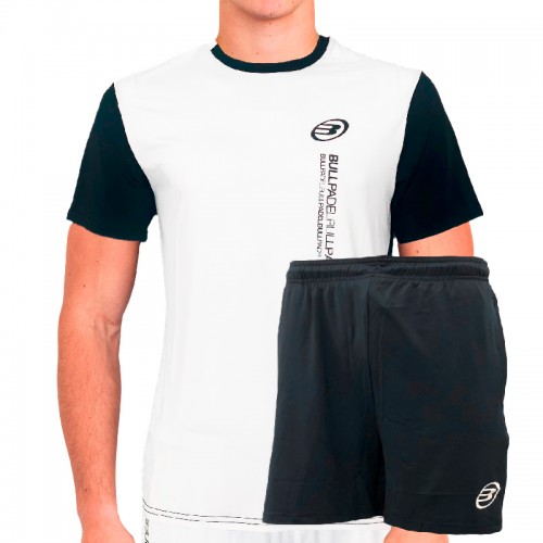 Conjunto Bullpadel Smash Academy Blanco Negro