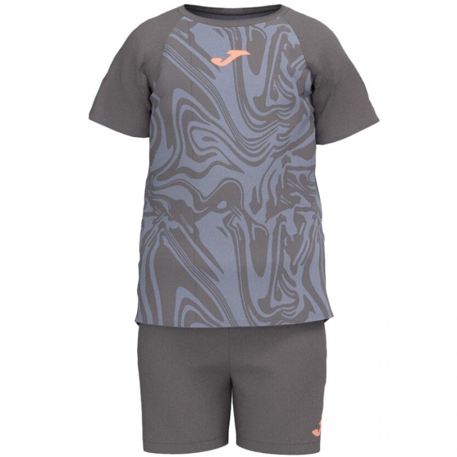 Conjunto Joma Camp Gris Azul Junior