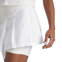 Adidas Pleated Aeroready Pro Black White Skirt