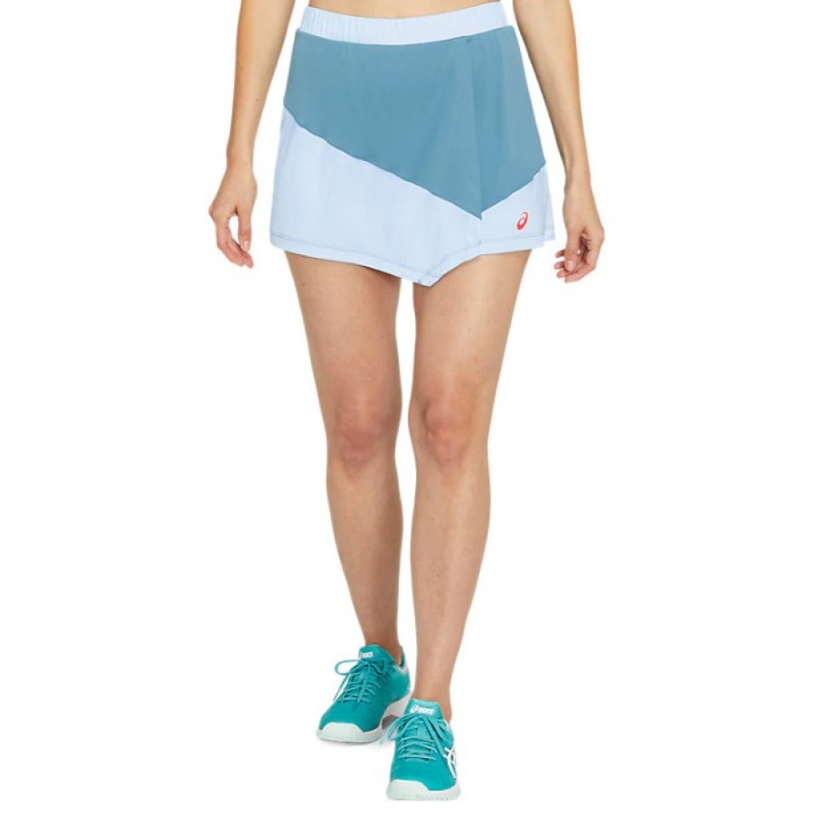 Falda Asics Club Gris Azul Claro - Barata Oferta Outlet