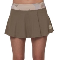 Falda Bidi Badu Paris Printed Wavy Marron Beige