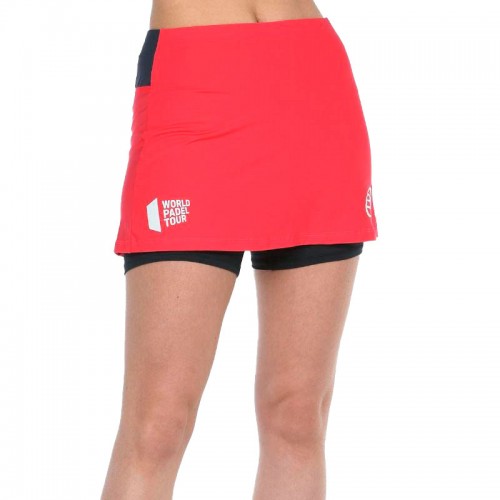 Falda Bullpadel WPT Resoba Carmesi Fluor