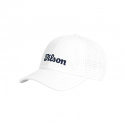 Gorra Wilson Blanco Azul Marino perforé activement