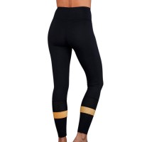 Mallas Endless Zip Negro Oro