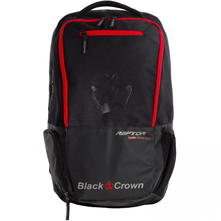 Mochila Black Crown Raptor Negro Rojo