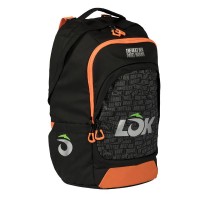 Mochila Lok Maxx 2 Negro Naranja
