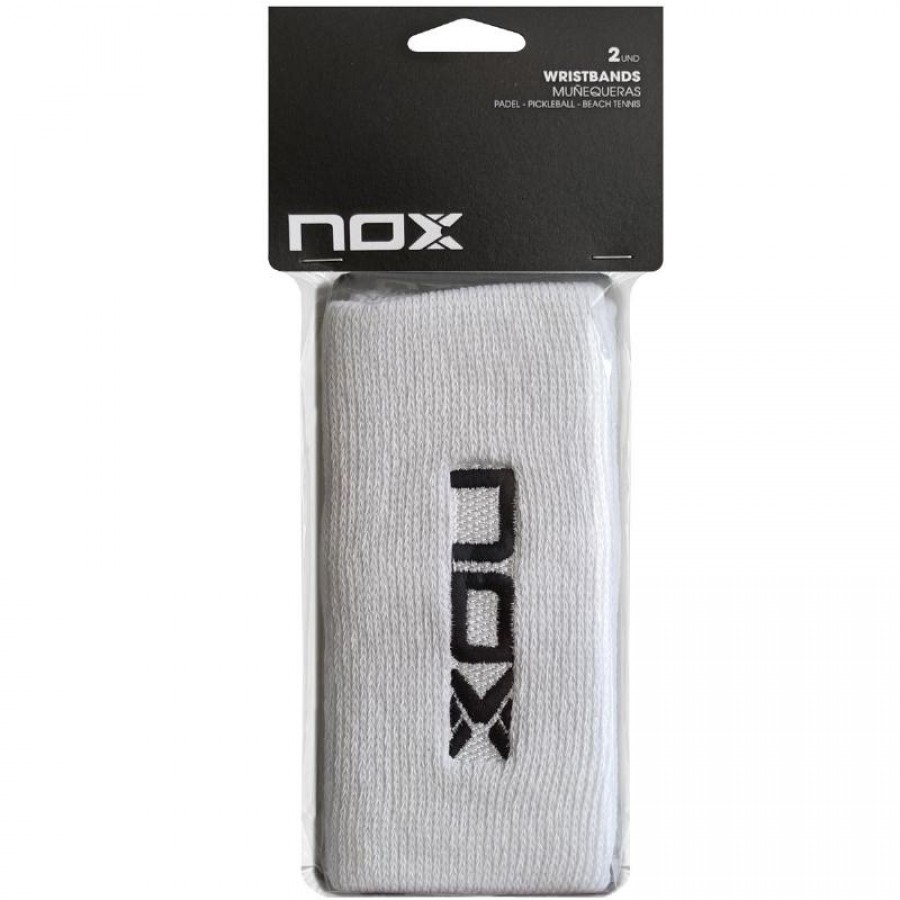 Munequeras Nox Long White Logo Noir 2 unites