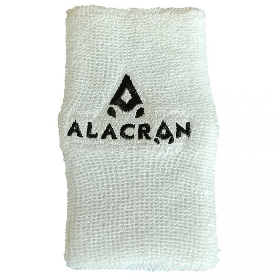 Muñequera Alacran Ancha Blanco Negro