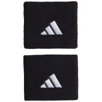 Muñequeras Adidas Negro Blanco 2 Unidades