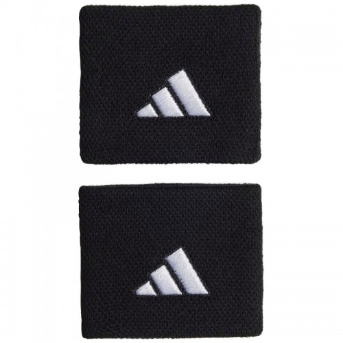 Muñequeras Adidas Negro Blanco 2 Unidades
