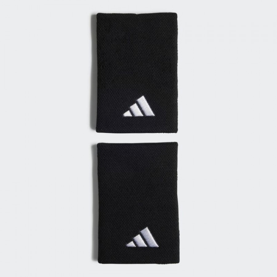 Muñequeras Adidas Negro Grande 2 Unidades