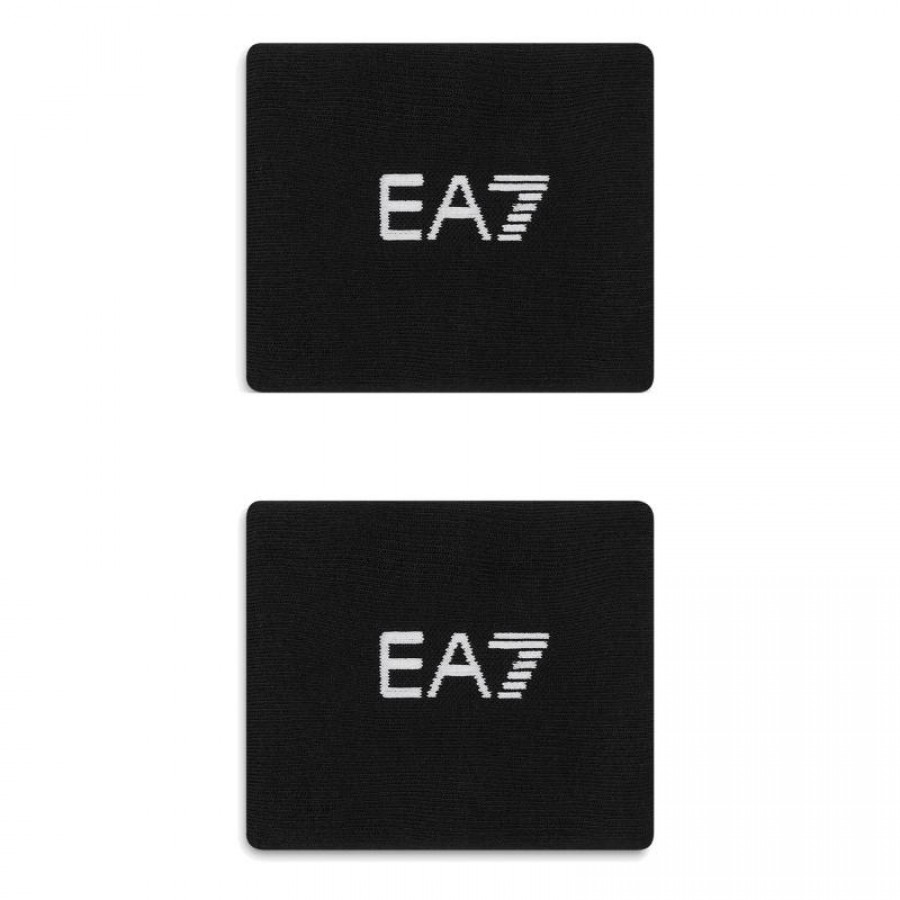 Armani EA7 Tennis Pro Pulseiras Longas Preta-Brancas 2 Unidades