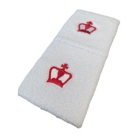 Munequeras Black Crown Cortas Blanco 2 Unidades
