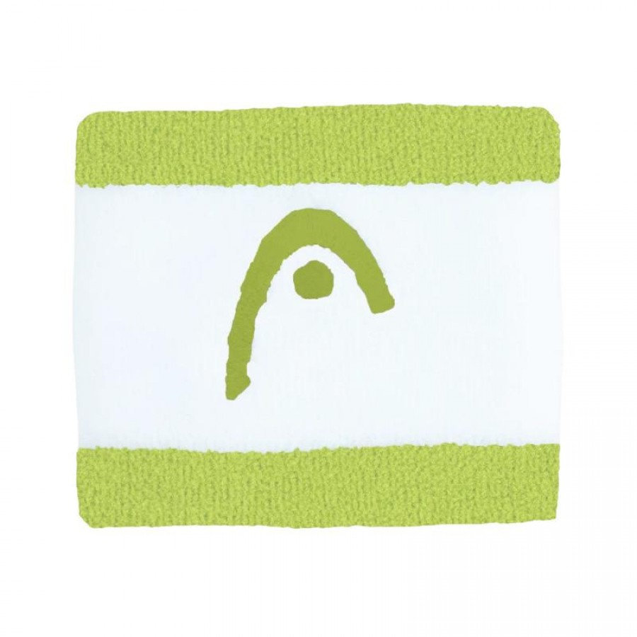 Munequeras Head Striped 2.5 Lima Blanco 2 Unidades