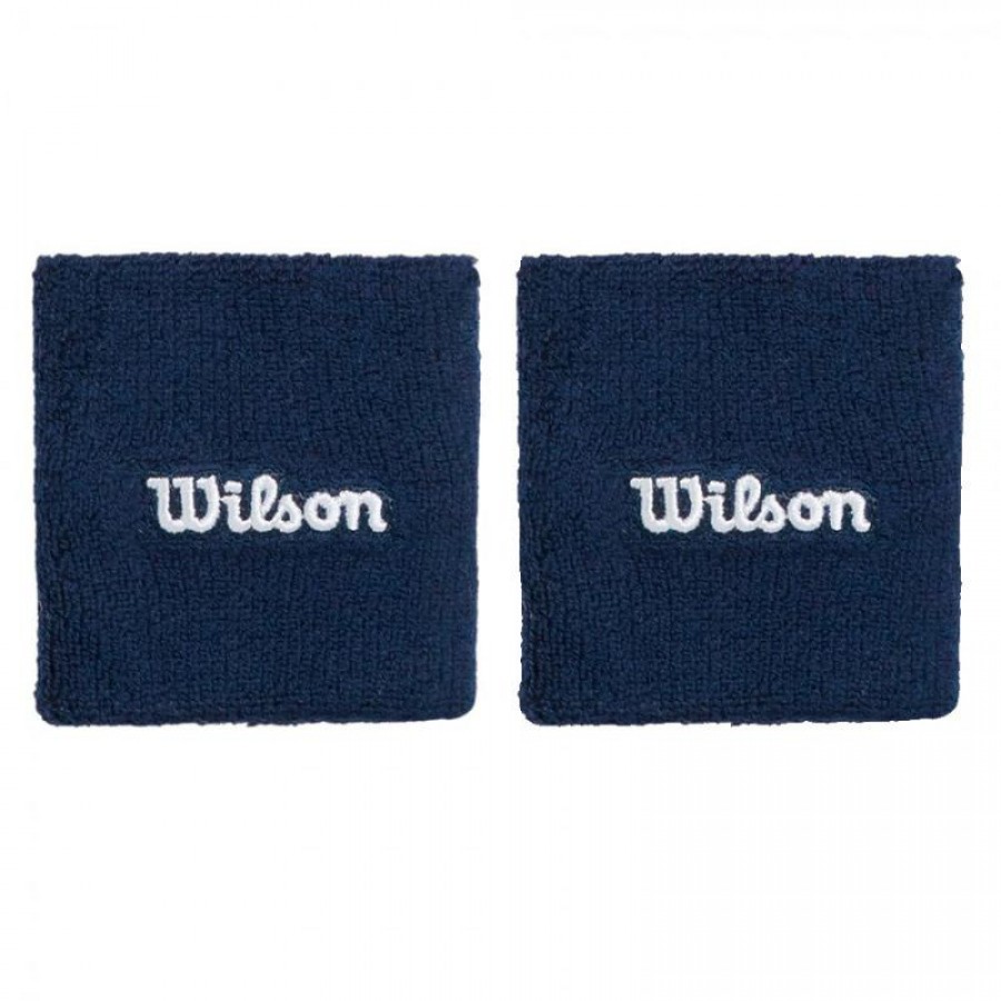 Muñequeras Wilson Azul Marino 2 Unidades