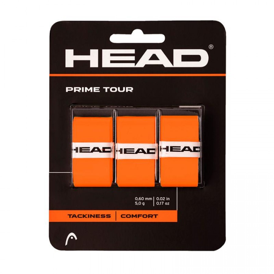 Surgrips Head Prime Tour Orange 3 unités
