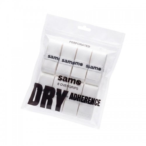 Overgrips Samo Dry Adherence Liso Blanco 8 Unidades