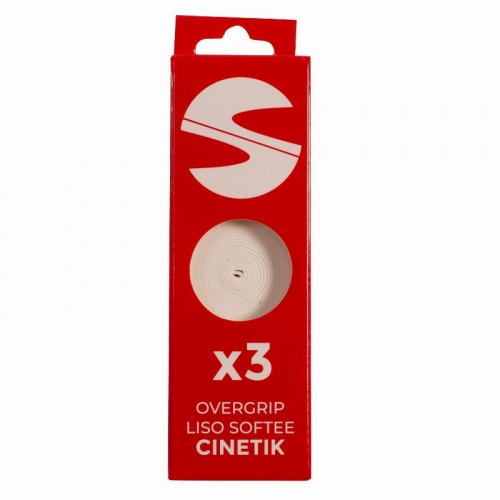Overgrips Softee Cinetik Lisos Blanco 3 Unidades