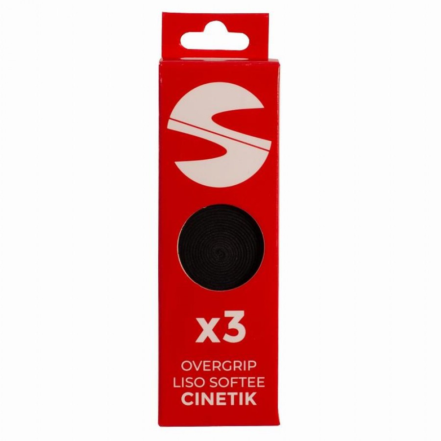 Softee Cinetik Smooth Black Overgrips 3 Units