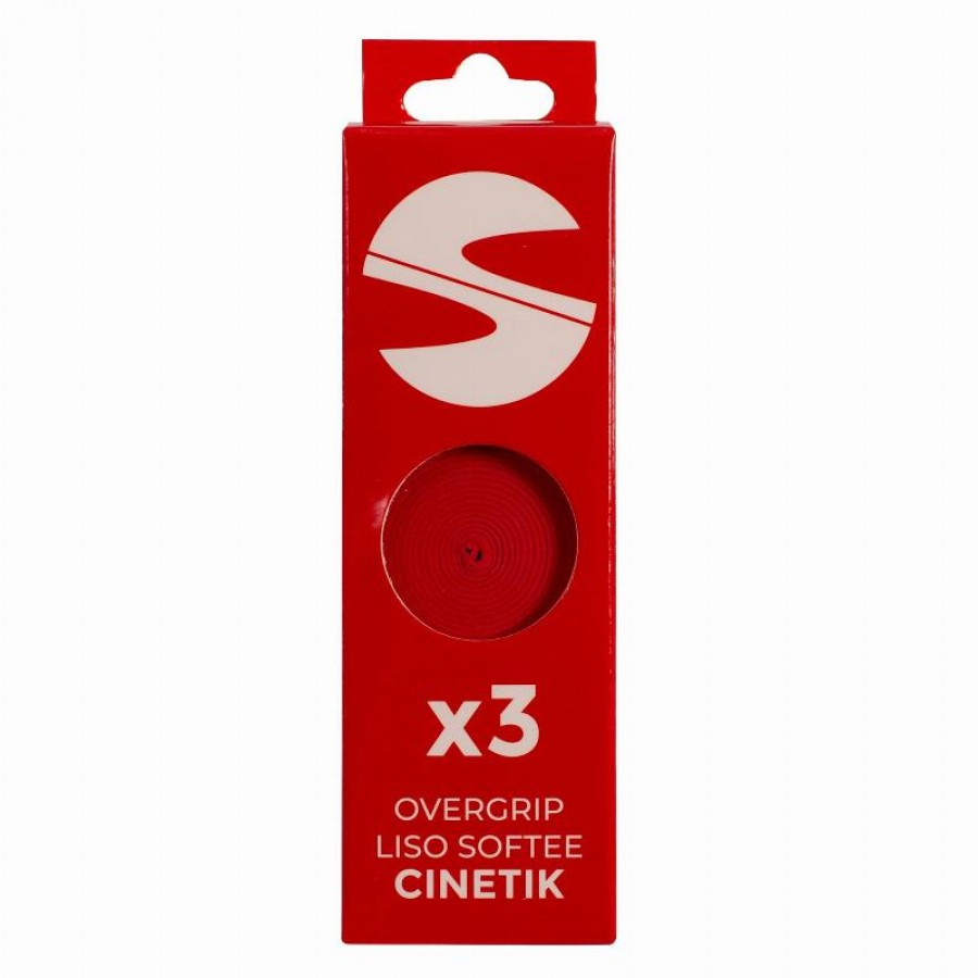 Softee Cinetik Smooth Red Overgrips 3 Units