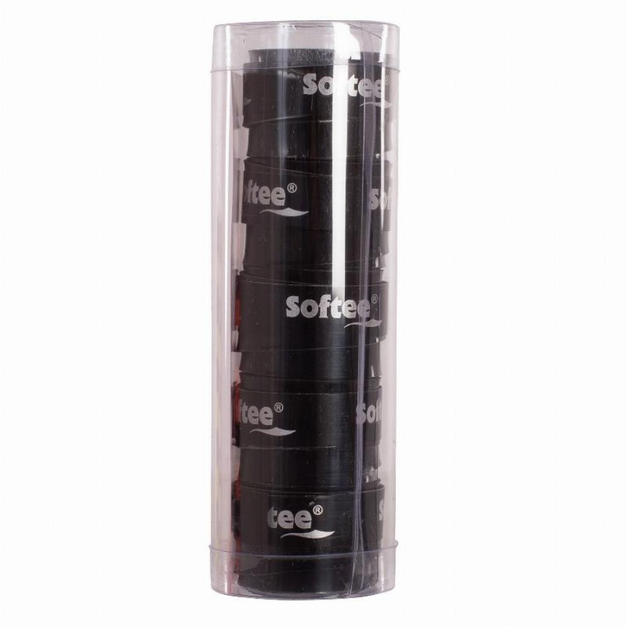 Softee Tech Smooth Black Overgrips 5 Units