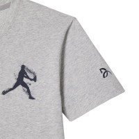 Pack Camiseta Lacoste Novak Djokovic Gris y Gorra Blanco