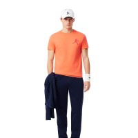 Pack Lacoste Novak Djokovic T-shirt orange et casquette blanche