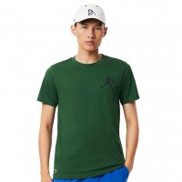 Pack Lacoste Novak Djokovic T-Shirt Green and White Cap