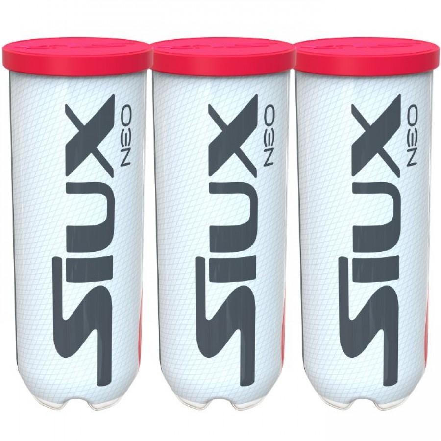 Pack de 3 Botes de Pelotas Siux Neo PADELPOINT Pack de 3 Botes de Pelotas Siux Neo