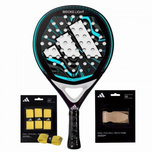 Pack Pala Adidas Bisoke Light 2024 con Overgrips y Protector